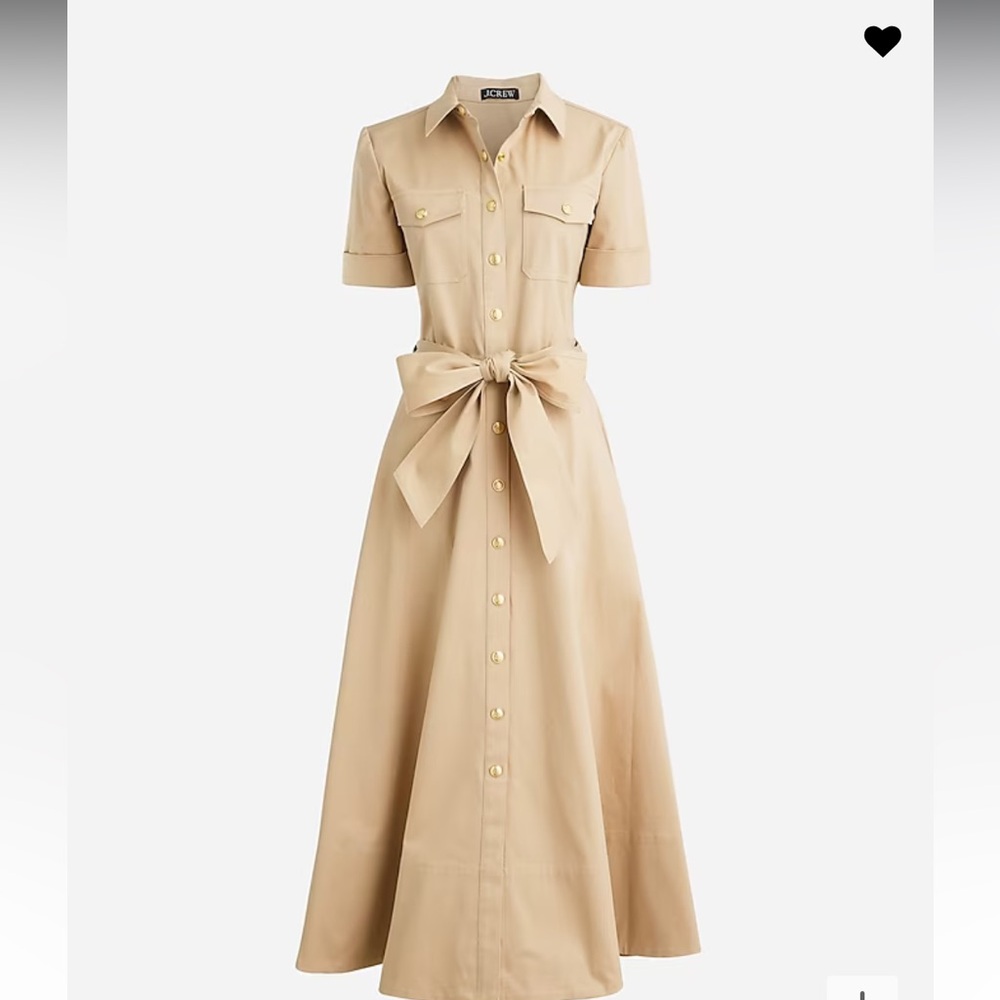 J.Crew Tie waist shirtdress in stretch twill - size 22 - Orig $198 - Sold Out!